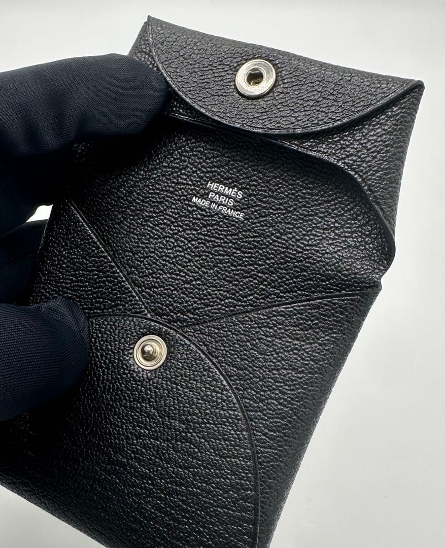 【未使用品】エルメス バスティア ノワール シェーブルミゾル D刻印