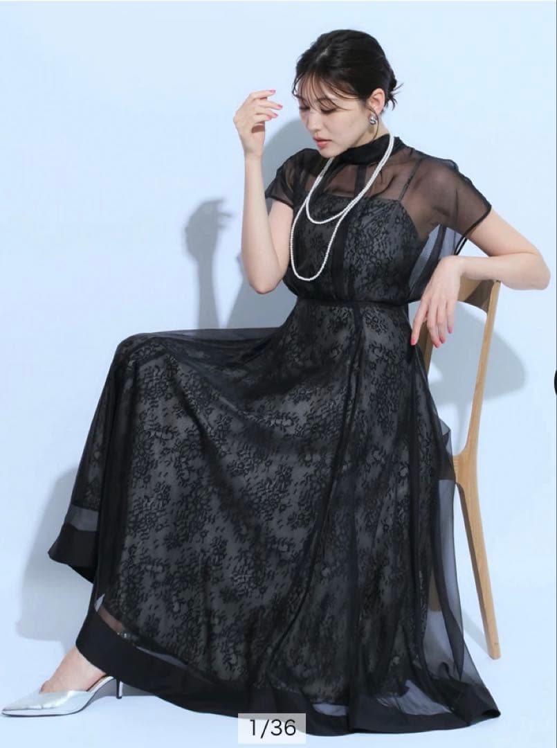 Mystrada エアリーフレアドレス