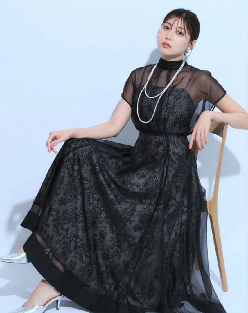 Mystrada エアリーフレアドレス