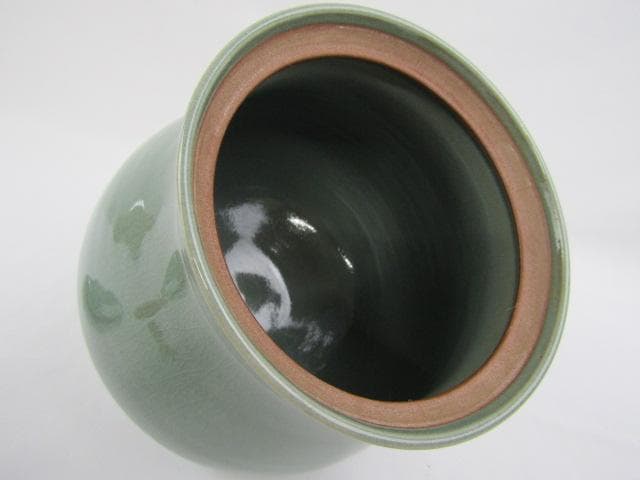 Y5-0824 ◇茶道具 高麗青磁 韓国 人間文化財 柳海剛(柳根瀅) 水指◇