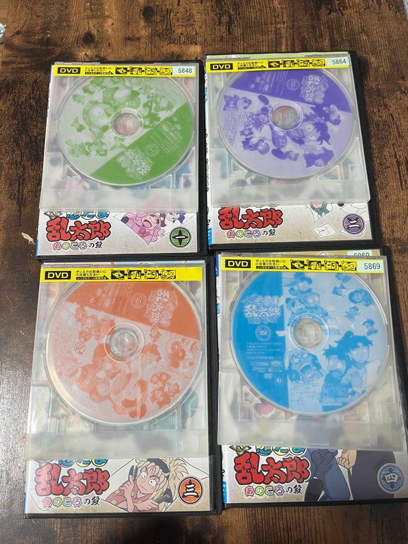 アニメ忍たま乱太郎 せれくしょん あのころの段 DVD 全4巻セット ケース付き