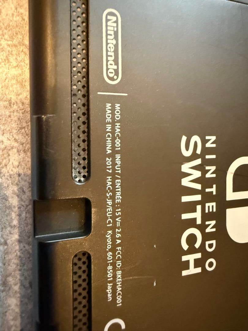 Nintendo Switch 本体 初期型 未対策機　2017年製