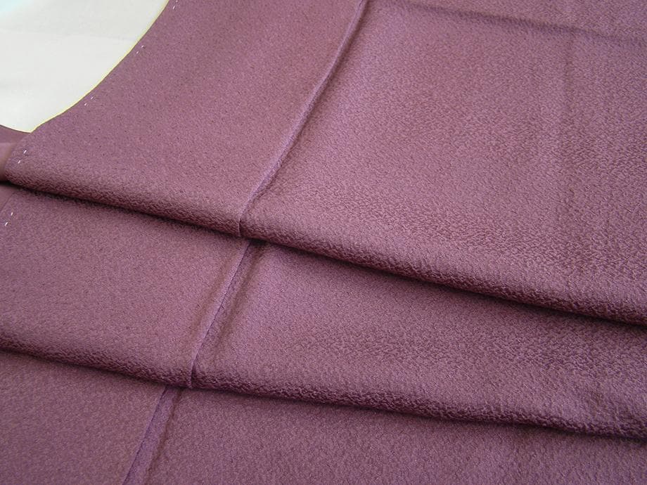 値下げ交渉ＯＫ！作家物 ちりめん地 色無地 正絹 Ｂ８０３