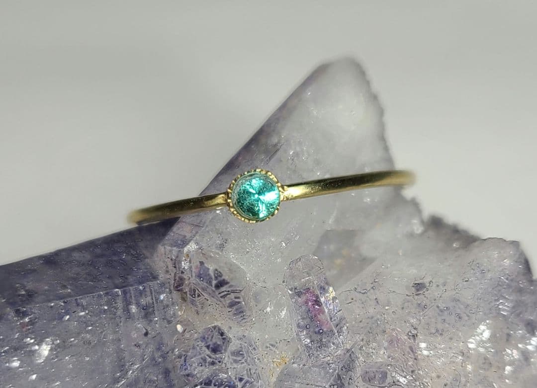 こりか★ブラジルバターリャパライバトルマリン★リングオーダー