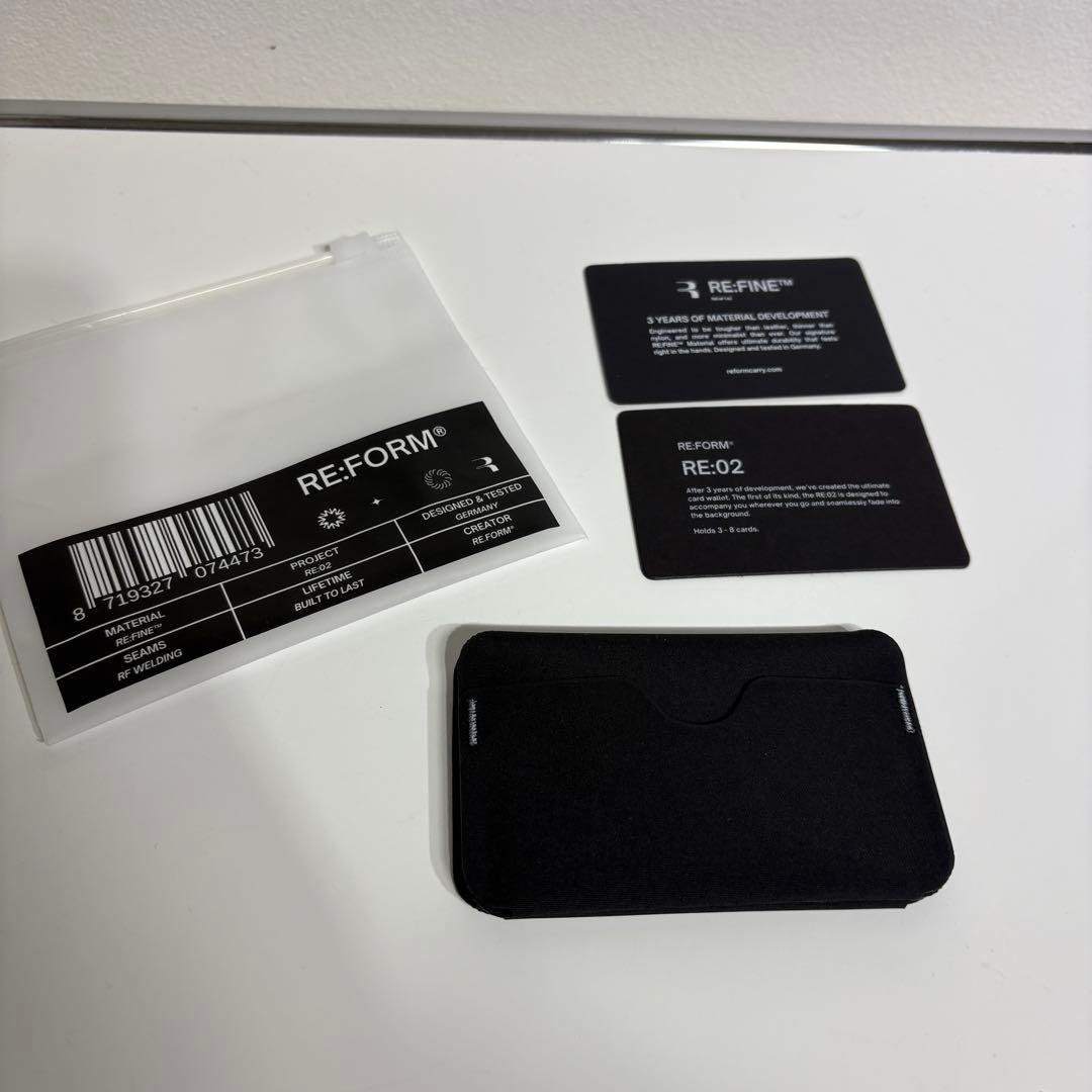 新品 RE:FORM RE:02 カードホルダー リフォーム 02