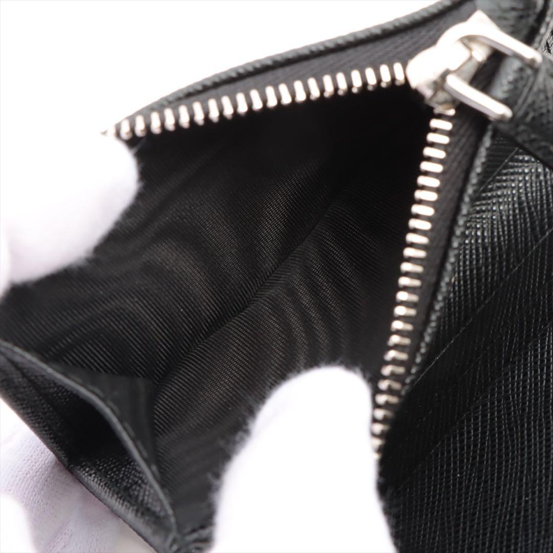 プラダ テスート サフィアーノ 2ML049 コンパクトウォレット ブラック