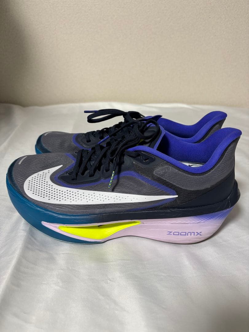 Nikeズームフライ6 ZoomX スニーカー グレー/ネイビー 27.5cm