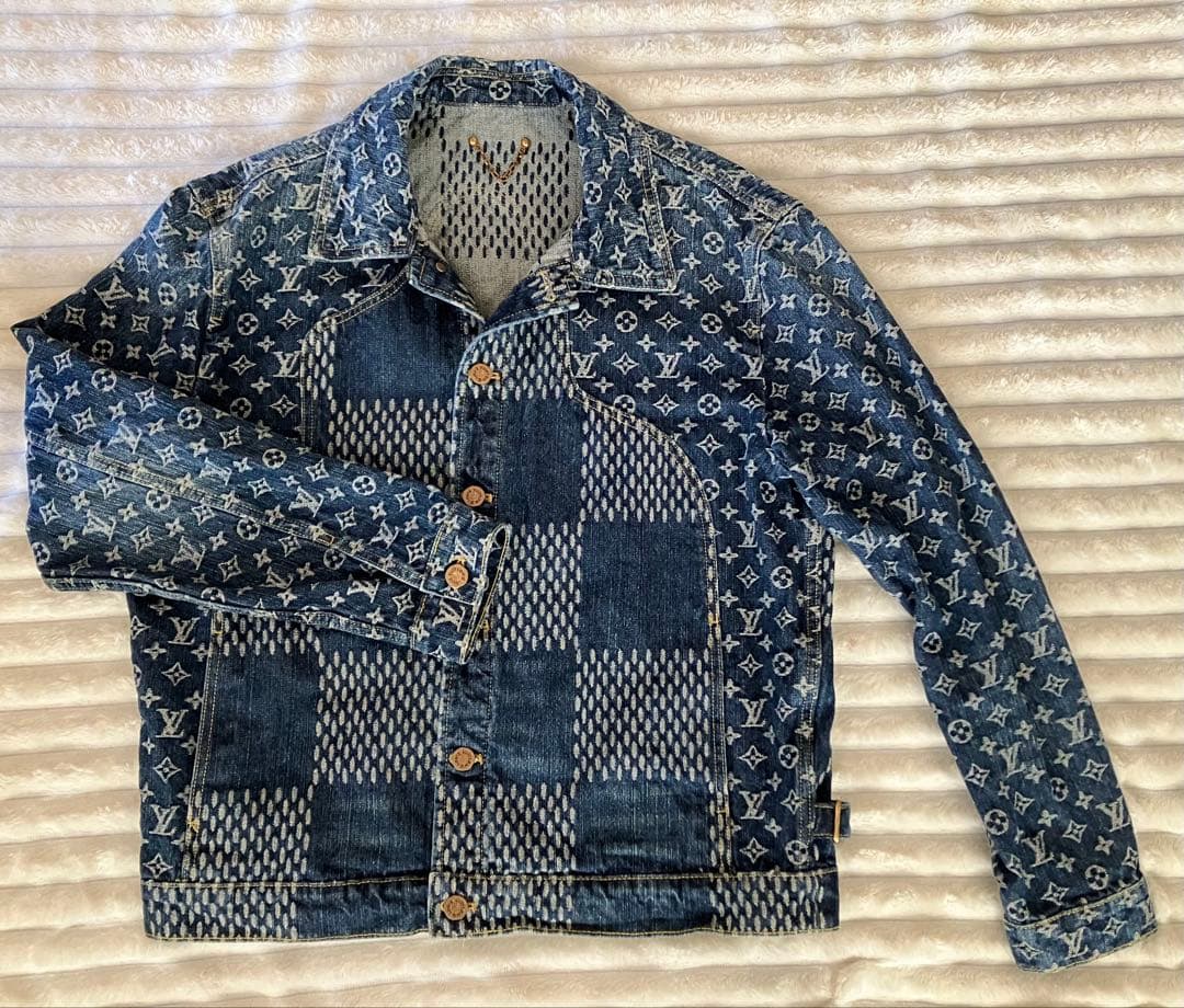 金*狼様 デニムブルゾン　マルチ柄