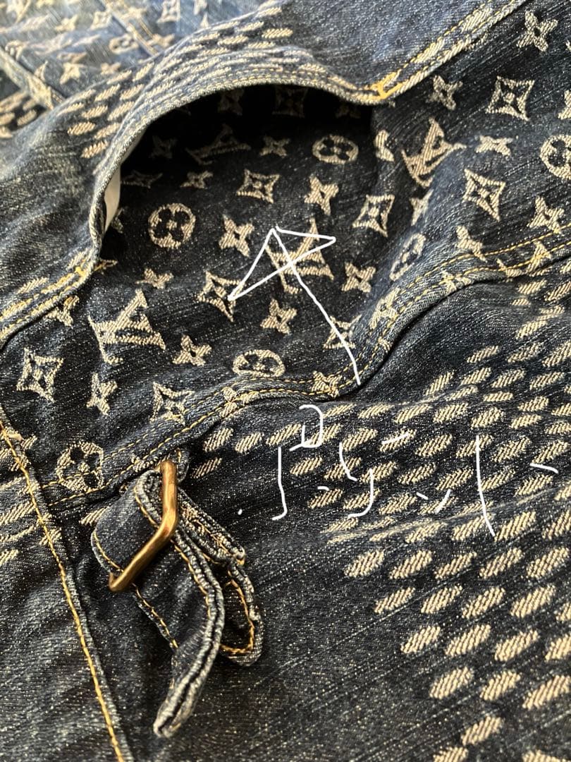 金*狼様 デニムブルゾン　マルチ柄