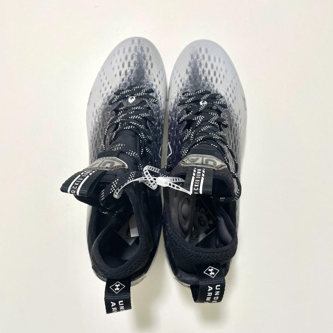 アンダーアーマー アメフトシューズ 27.5cm スパイク メンズ ブラック