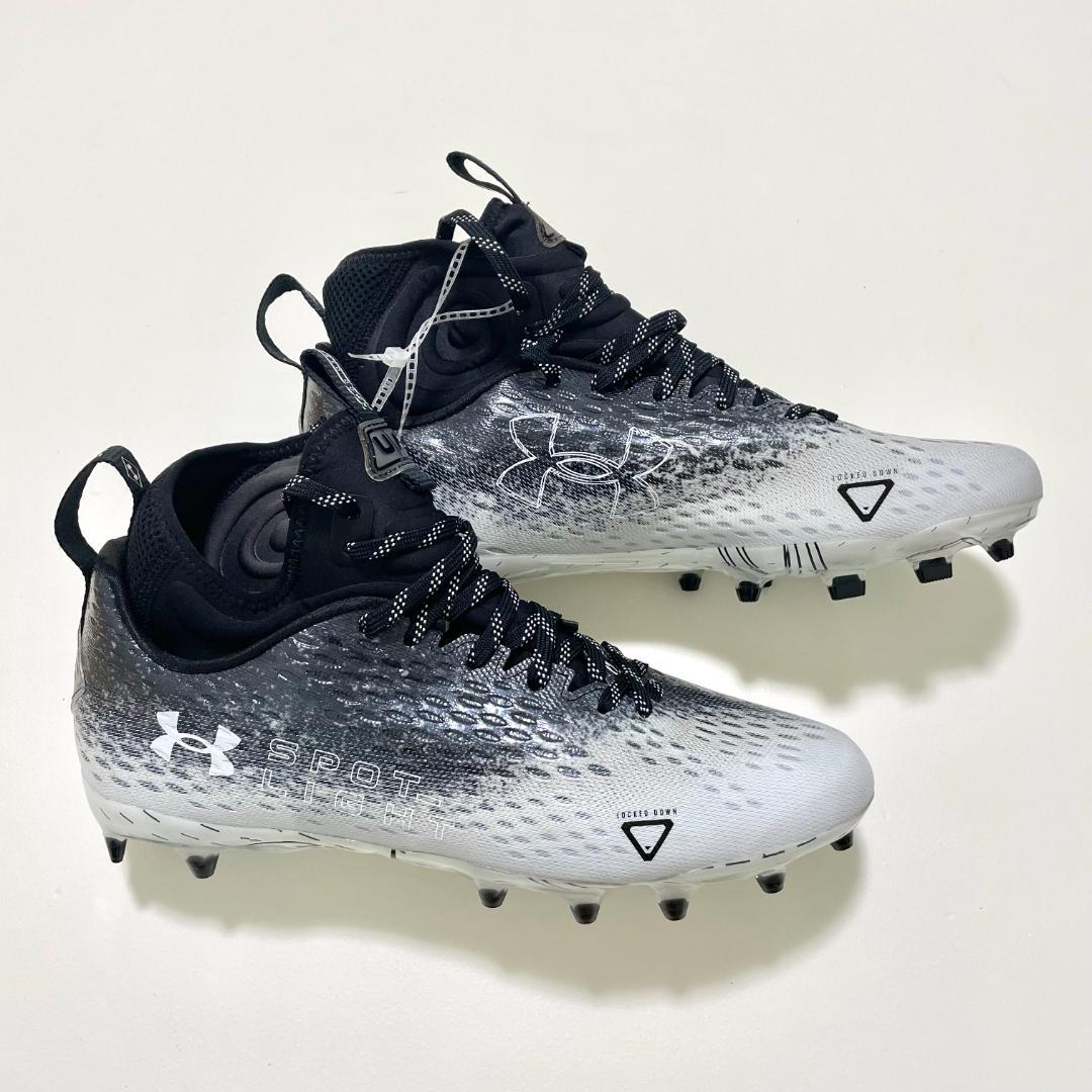 アンダーアーマー アメフトシューズ 27.5cm スパイク メンズ ブラック