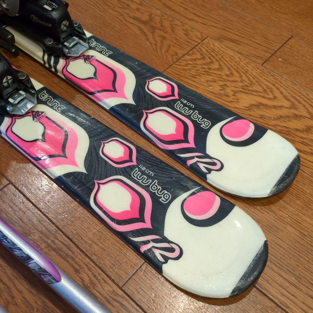 送料無料 K2 112cm ガールズ用スキーセット。ノルディカ20cmブーツ