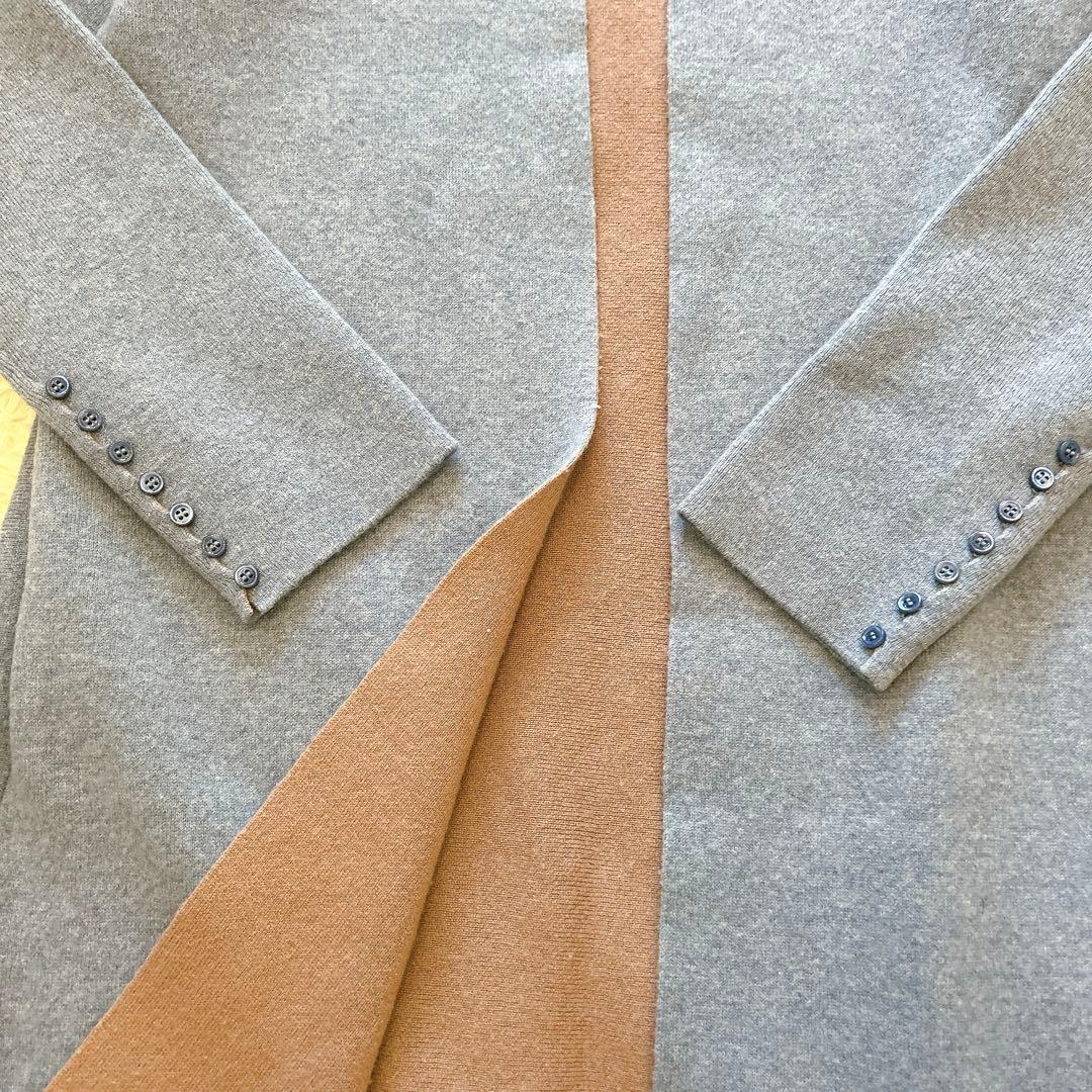 MYLAN マイラン　カシミヤノーカラーニット　リバーコート　カーディガン