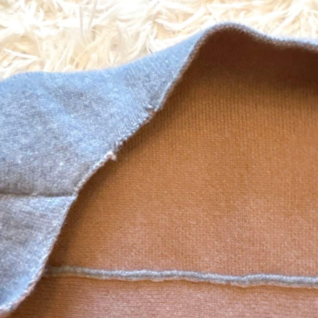 MYLAN マイラン　カシミヤノーカラーニット　リバーコート　カーディガン