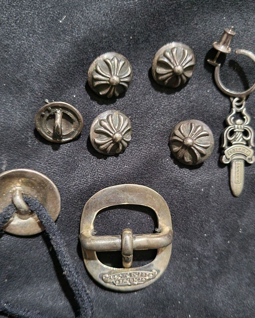 チャッキー 格安 シルバー925 パーツ クロスコンチョ まとめ売り