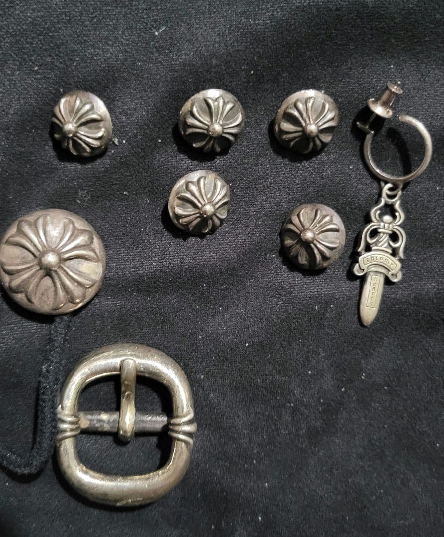 チャッキー 格安 シルバー925 パーツ クロスコンチョ まとめ売り