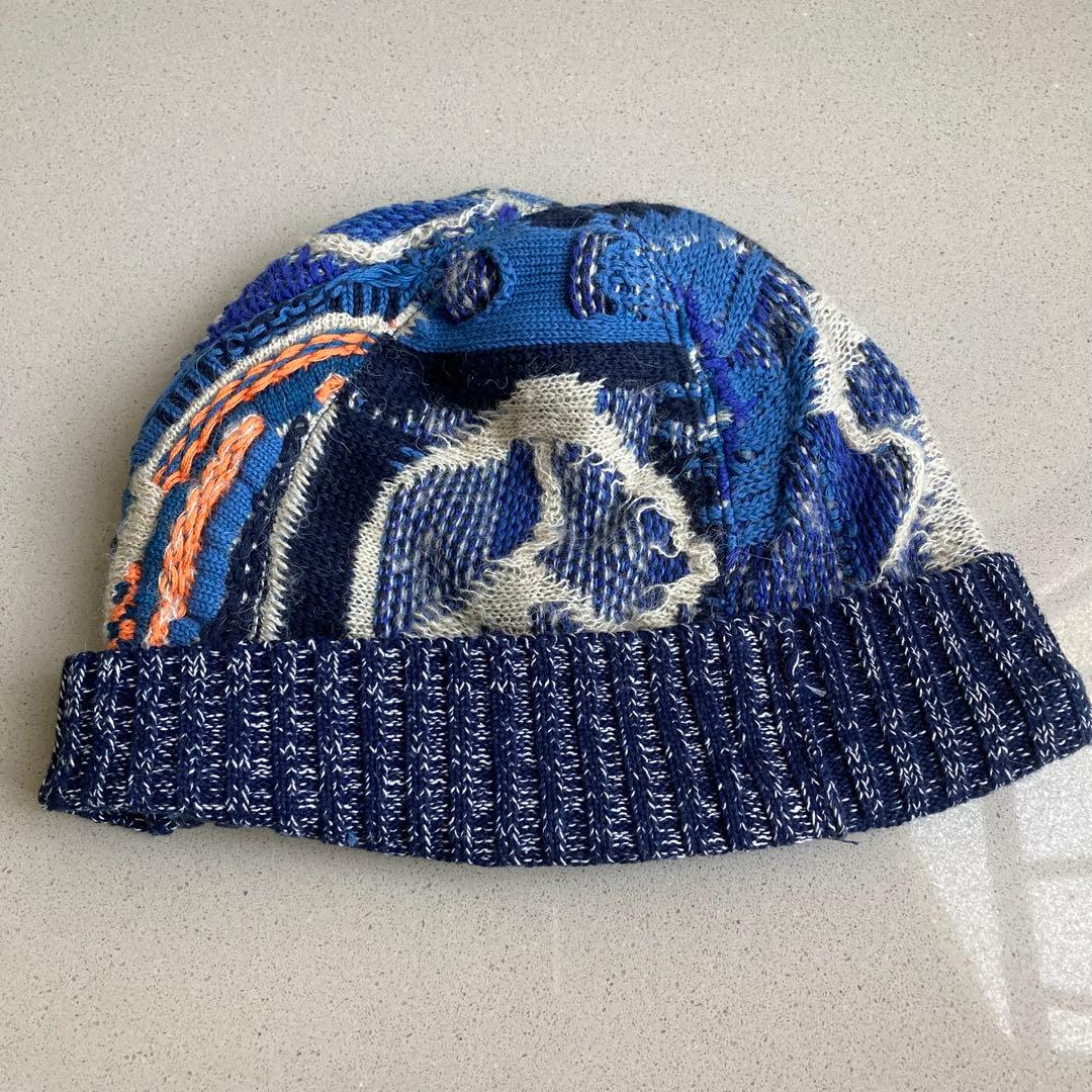 （洗濯タグカット済） Kapital パターン入りニットビーニー