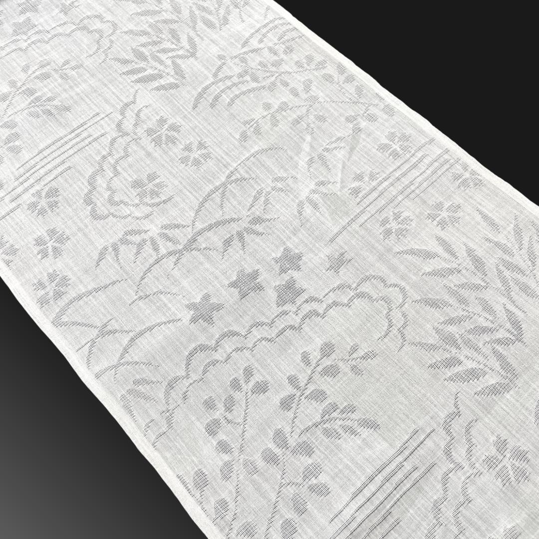 ※さとぴんページ：B-0929 本場小千谷 本麻紋紗長襦袢地反物 未使用品