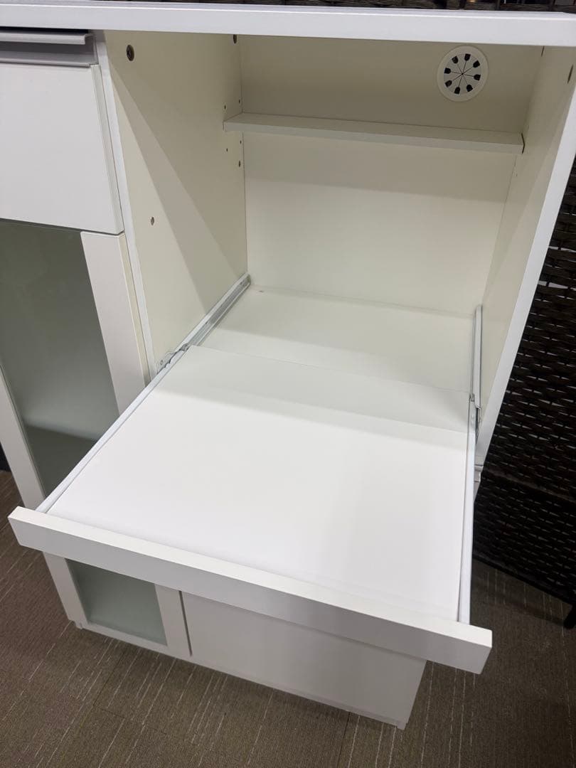 【美品】ニトリ　レンジ台　（フォルムN RE1275 WH）　レンジボード