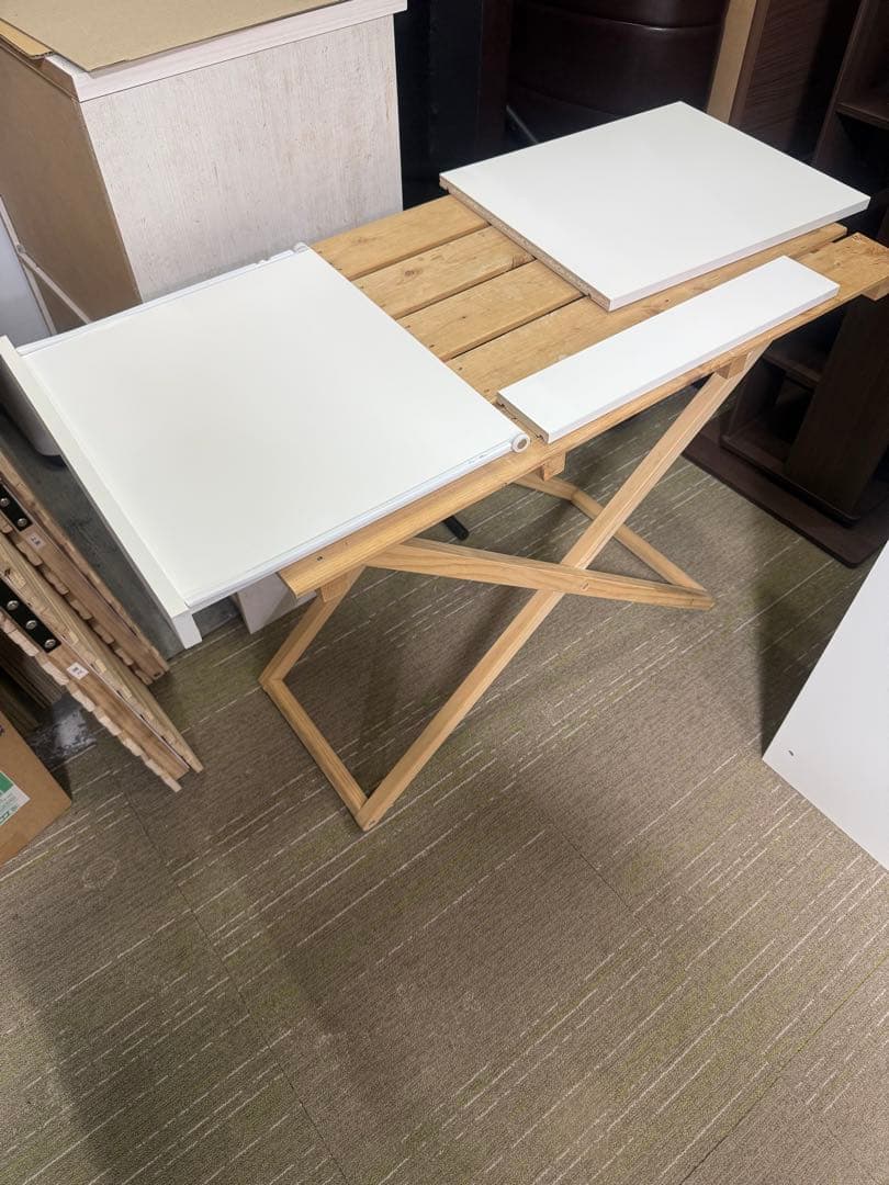 【美品】ニトリ　レンジ台　（フォルムN RE1275 WH）　レンジボード