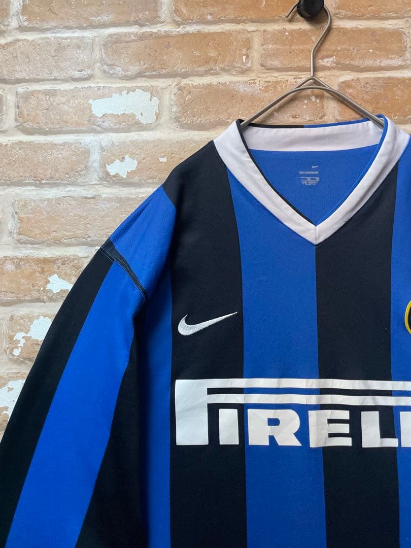 00s NIKE ユニフォーム　サッカーシャツ　ナイキ　インテル　intel 青