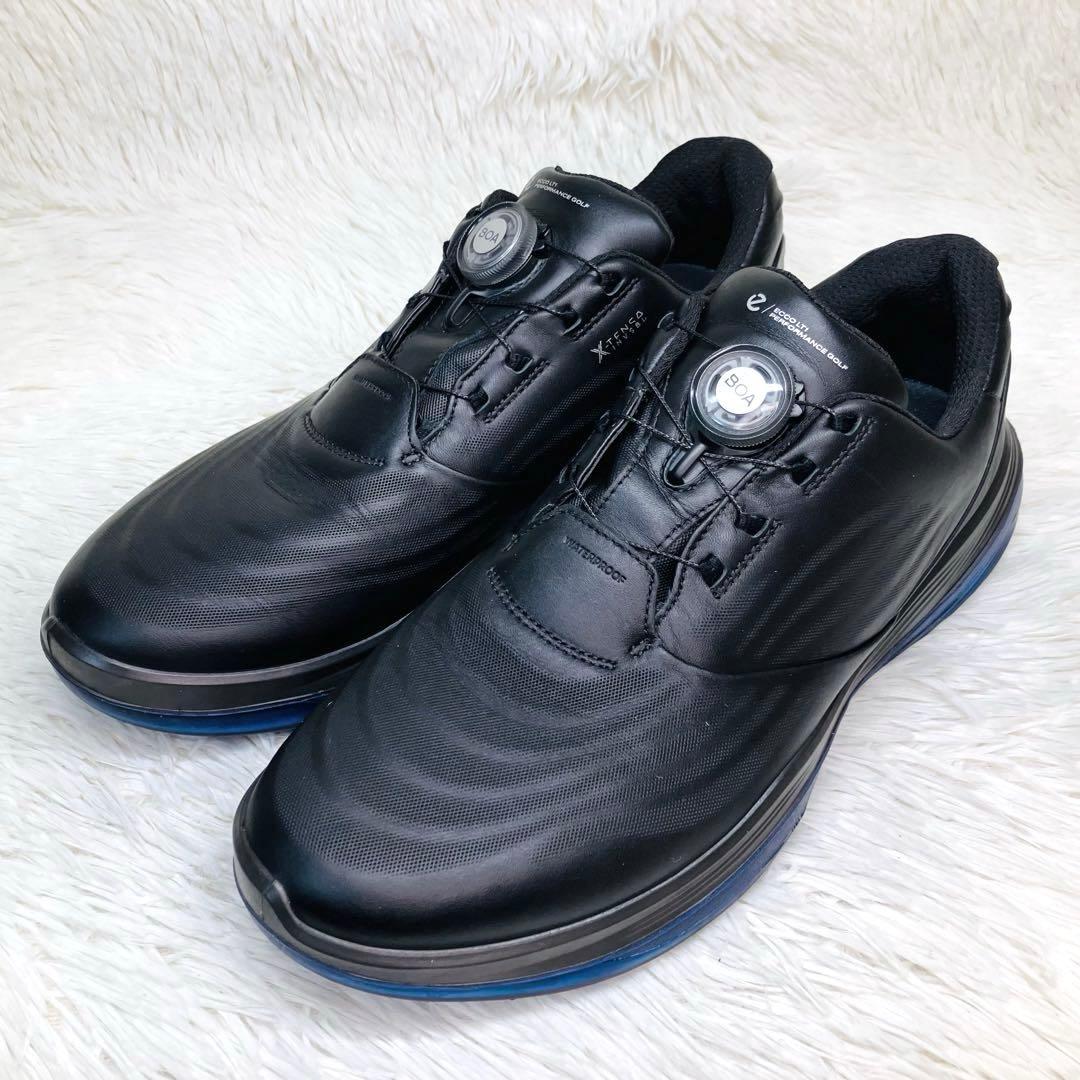 【極美品】ECCO 43 エコーゴルフ　ブラックGOLF LT1 BOA ボア