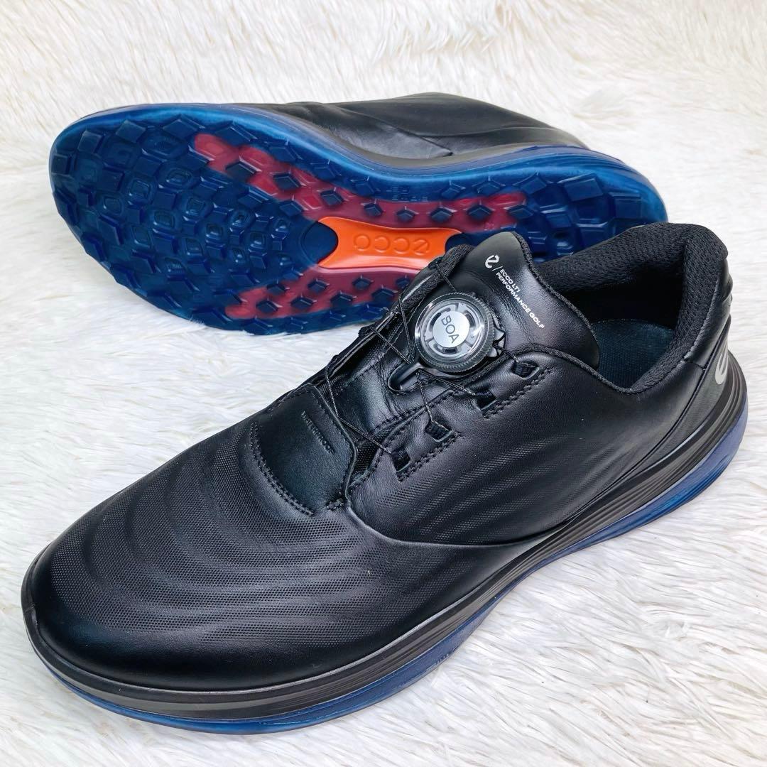 【極美品】ECCO 43 エコーゴルフ　ブラックGOLF LT1 BOA ボア