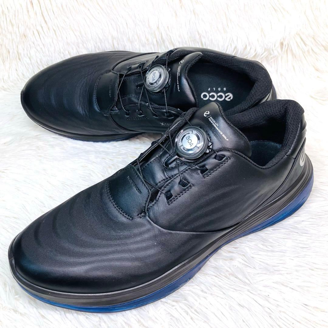 【極美品】ECCO 43 エコーゴルフ　ブラックGOLF LT1 BOA ボア