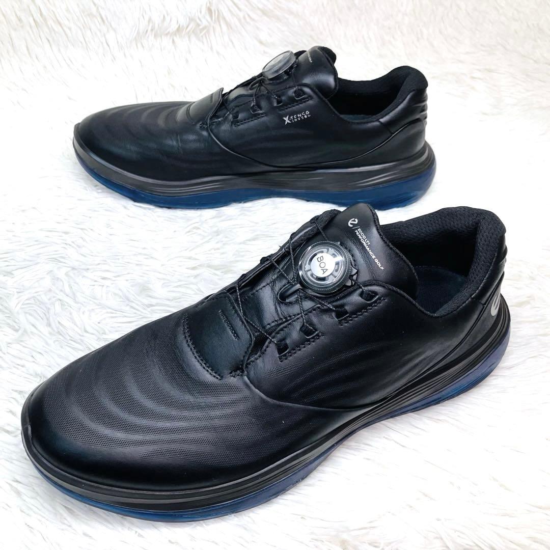 【極美品】ECCO 43 エコーゴルフ　ブラックGOLF LT1 BOA ボア