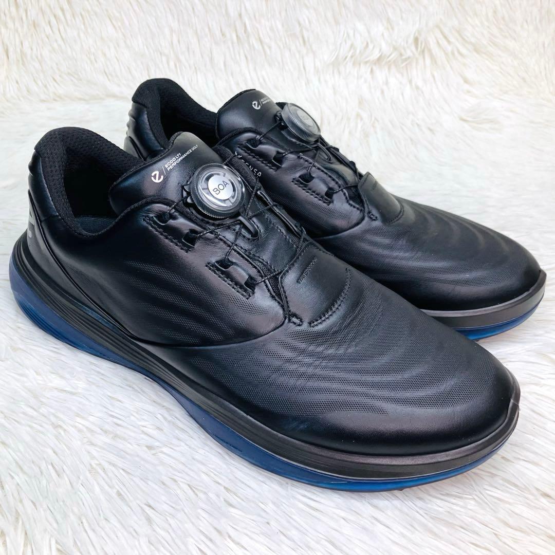 【極美品】ECCO 43 エコーゴルフ　ブラックGOLF LT1 BOA ボア