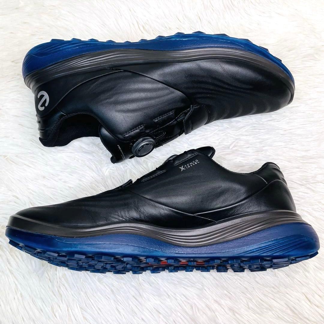 【極美品】ECCO 43 エコーゴルフ　ブラックGOLF LT1 BOA ボア