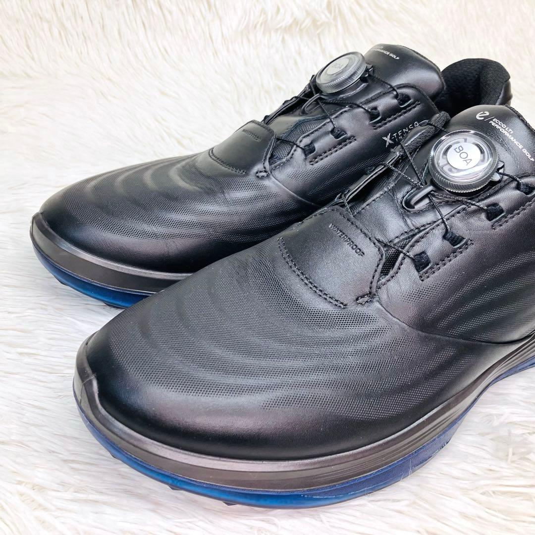 【極美品】ECCO 43 エコーゴルフ　ブラックGOLF LT1 BOA ボア