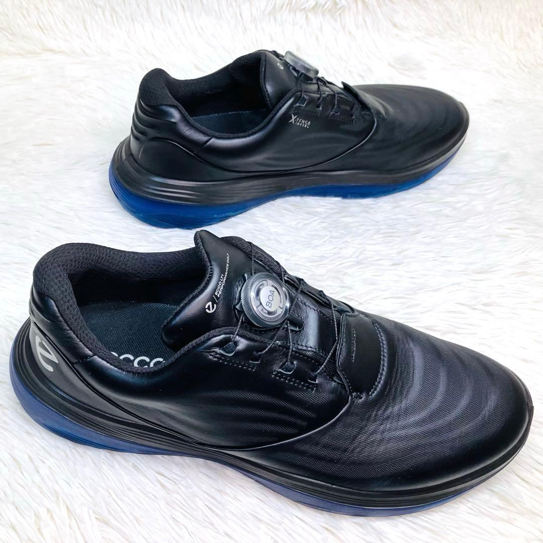 【極美品】ECCO 43 エコーゴルフ　ブラックGOLF LT1 BOA ボア