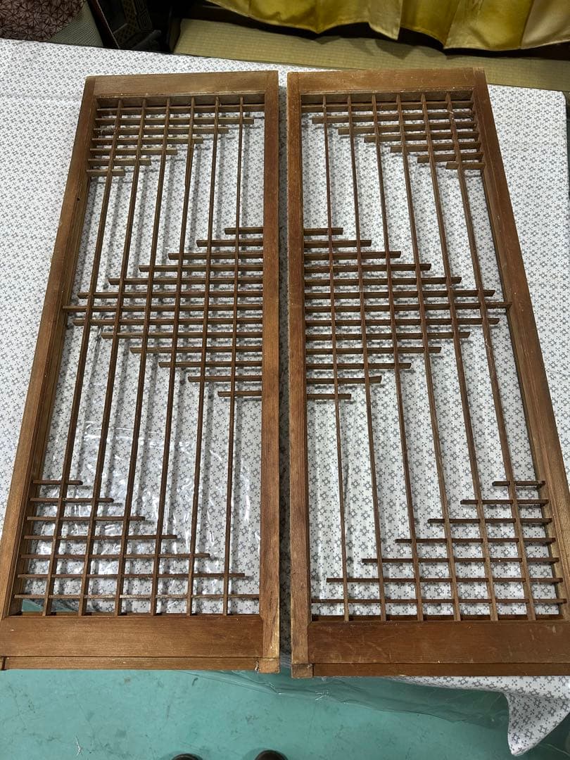 木製建具　格子状 障子　書院欄間　欄間　建具　インテリア