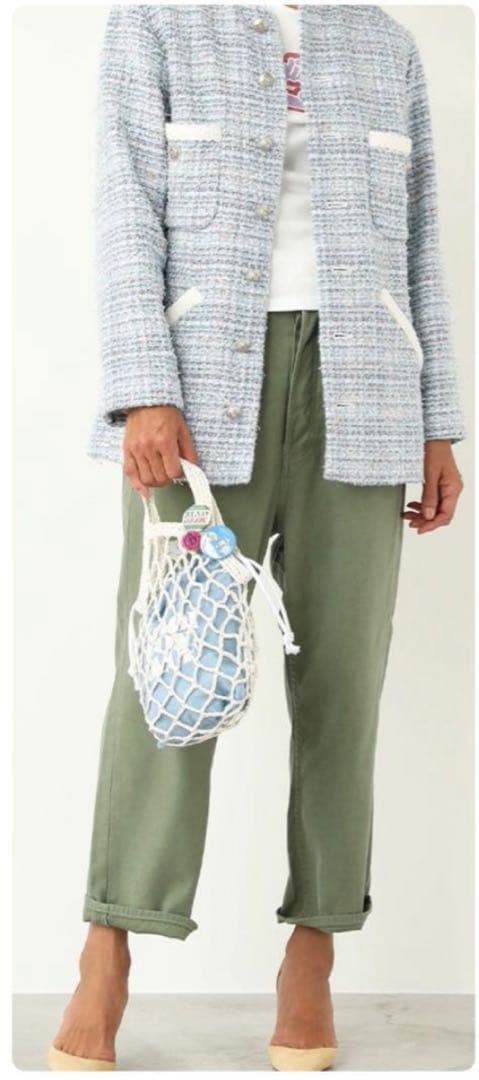 美品　24SS マディソンブルー　SAROUEL PT L.oz BS 01