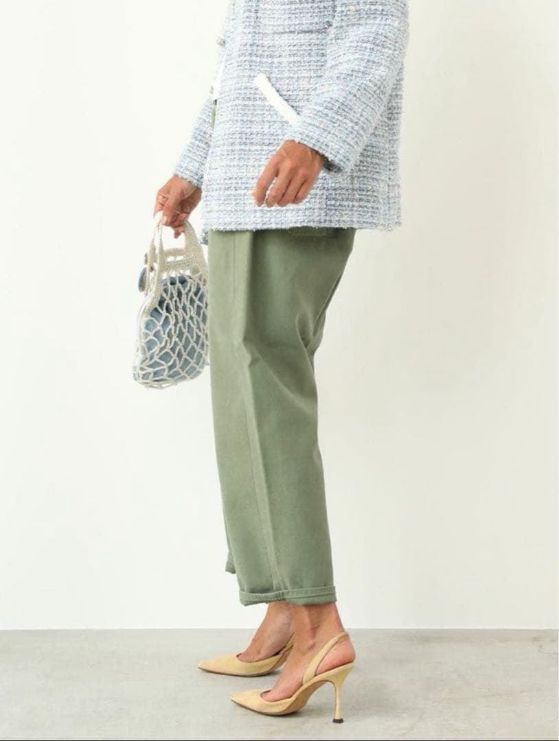 美品　24SS マディソンブルー　SAROUEL PT L.oz BS 01