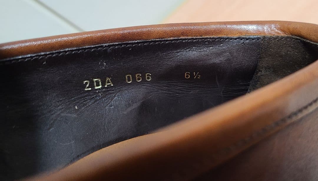 PRADA 本革ブラウンレザーシューズ ローファー ビジネスシューズ