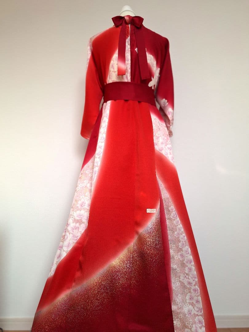 着物リメイクワンピース3681