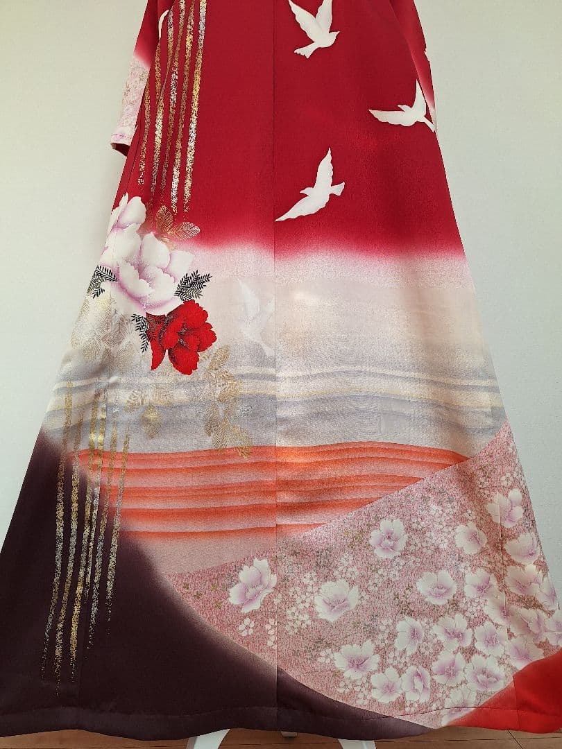 着物リメイクワンピース3681