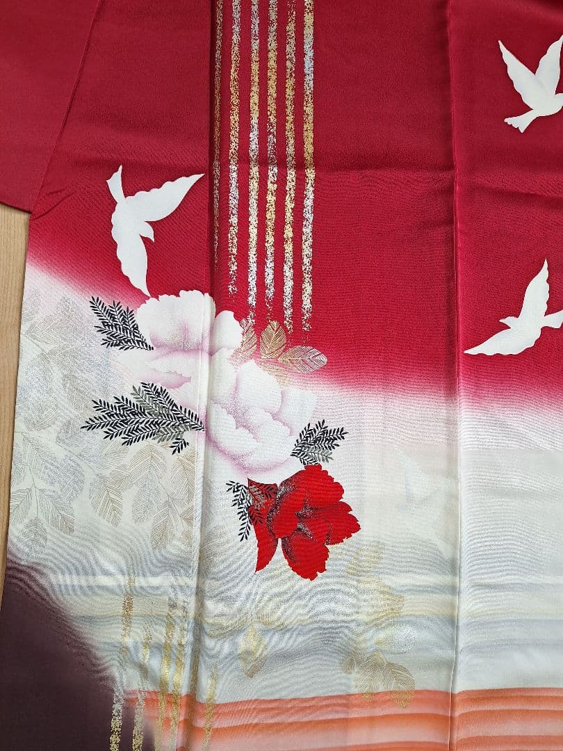 着物リメイクワンピース3681