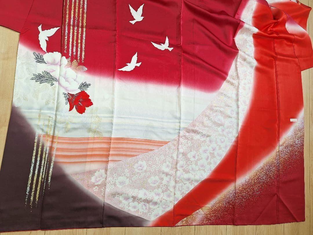 着物リメイクワンピース3681