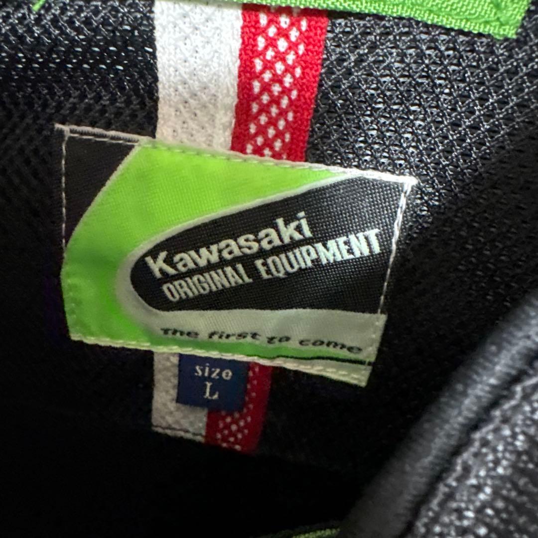 美品　希少　レア品　カワサキ　クシタニ　コラボ　メッシュ　ライダースジャケット
