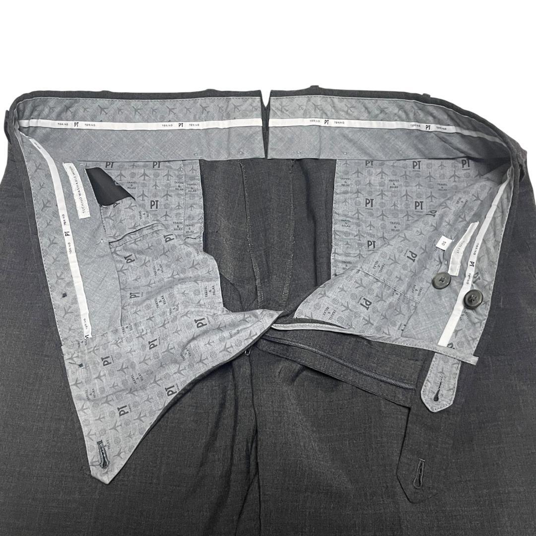PT TORINO トラベラー ストレッチ スラックス 50 チャコールグレー