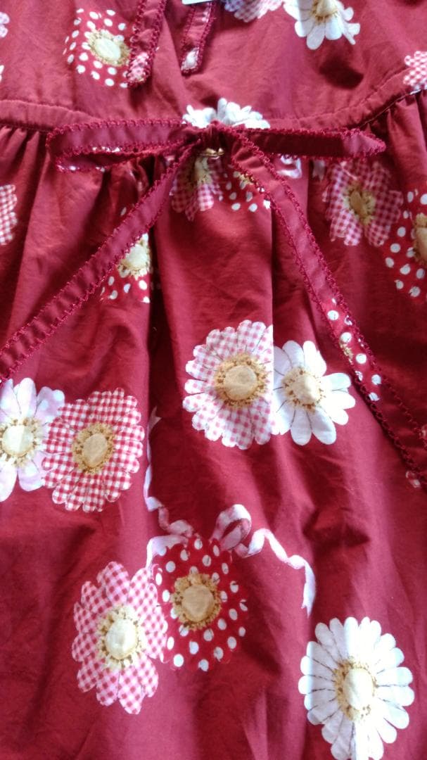 ピンクハウス　ひな菊コサージュpt.チュニック　2024　アカ