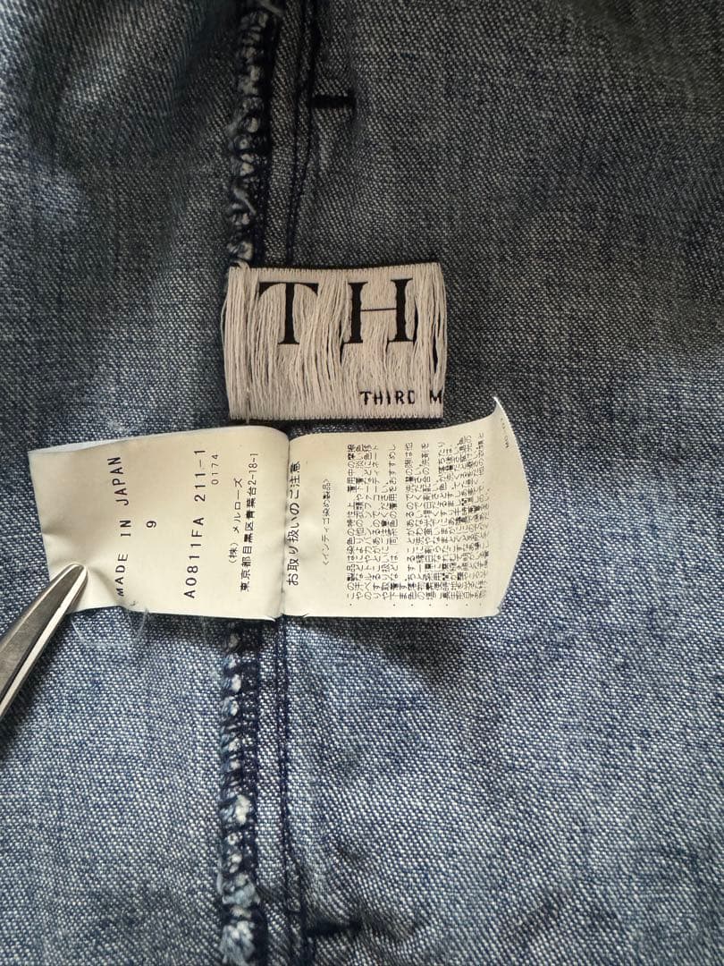 サードマガジン　third magazine 10ozデニムオールインワン