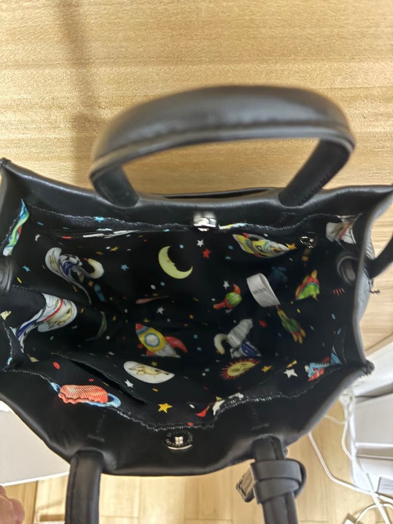 little mommy♪ ブラックショルダーバッグ SAMPO