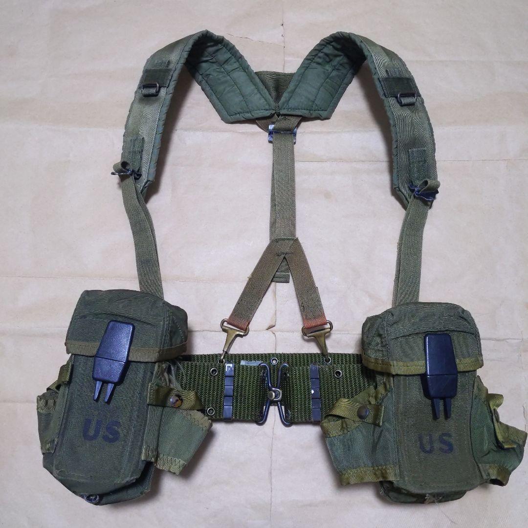 アメリカ軍 ALICE装備LC-1 ベルト/サスペンダー/ポーチ 実物放出中古品