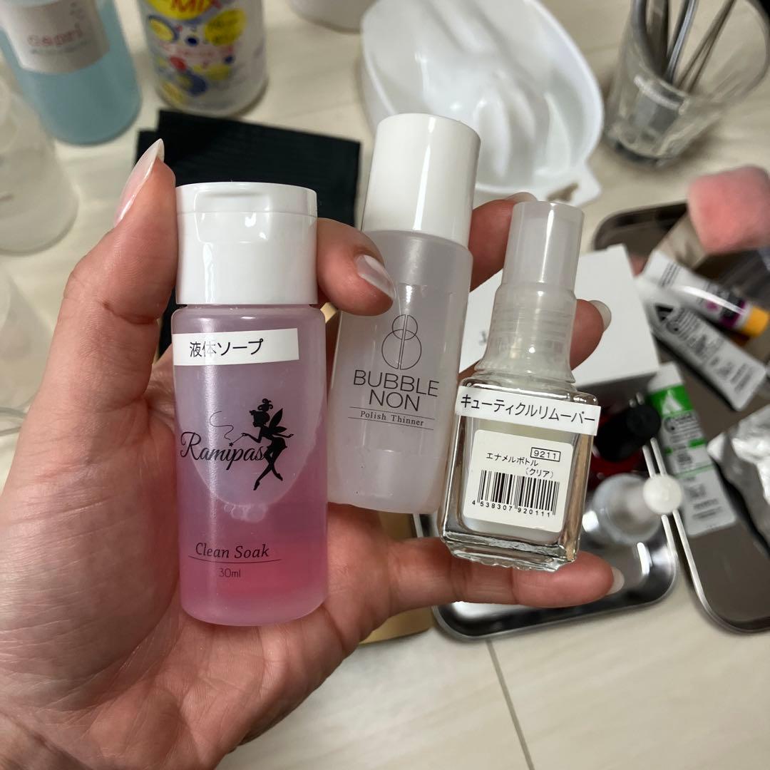 ネイリスト検定3級　セット　ネイルアート用品セット（定価2万円のニッパー付き）