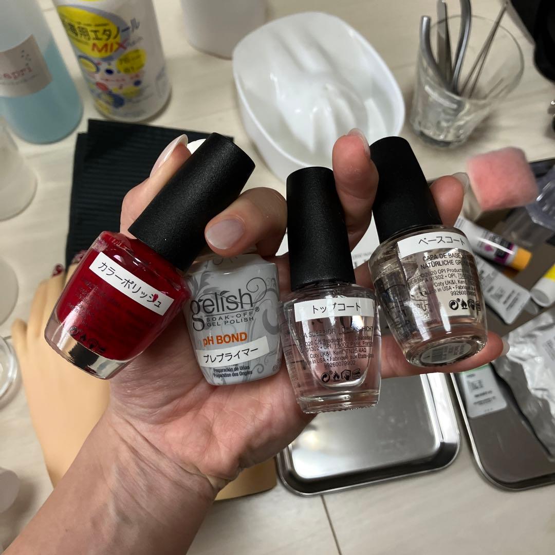 ネイリスト検定3級　セット　ネイルアート用品セット（定価2万円のニッパー付き）