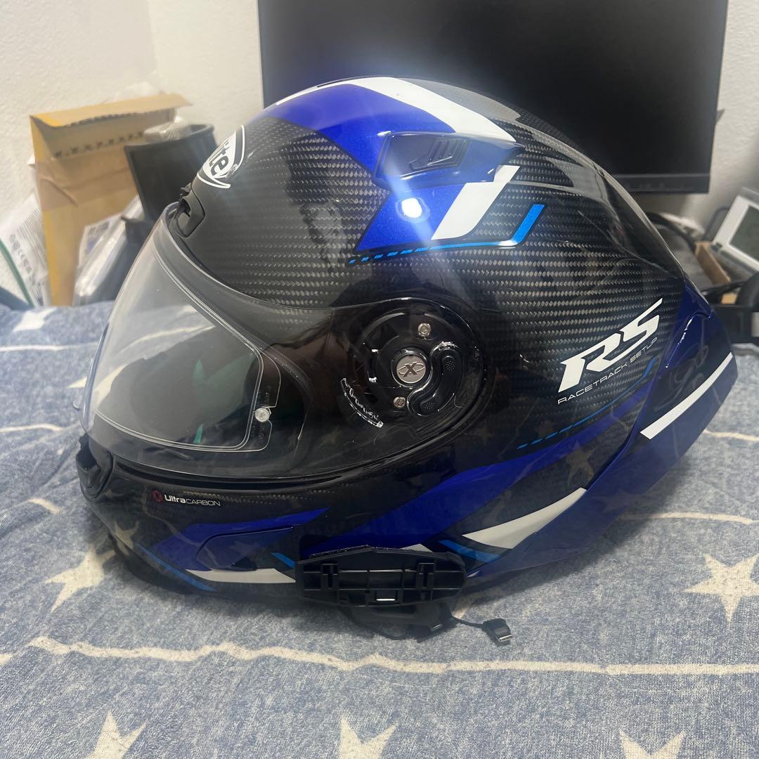 Xlite フルフェイスヘルメット 青黒カーボン